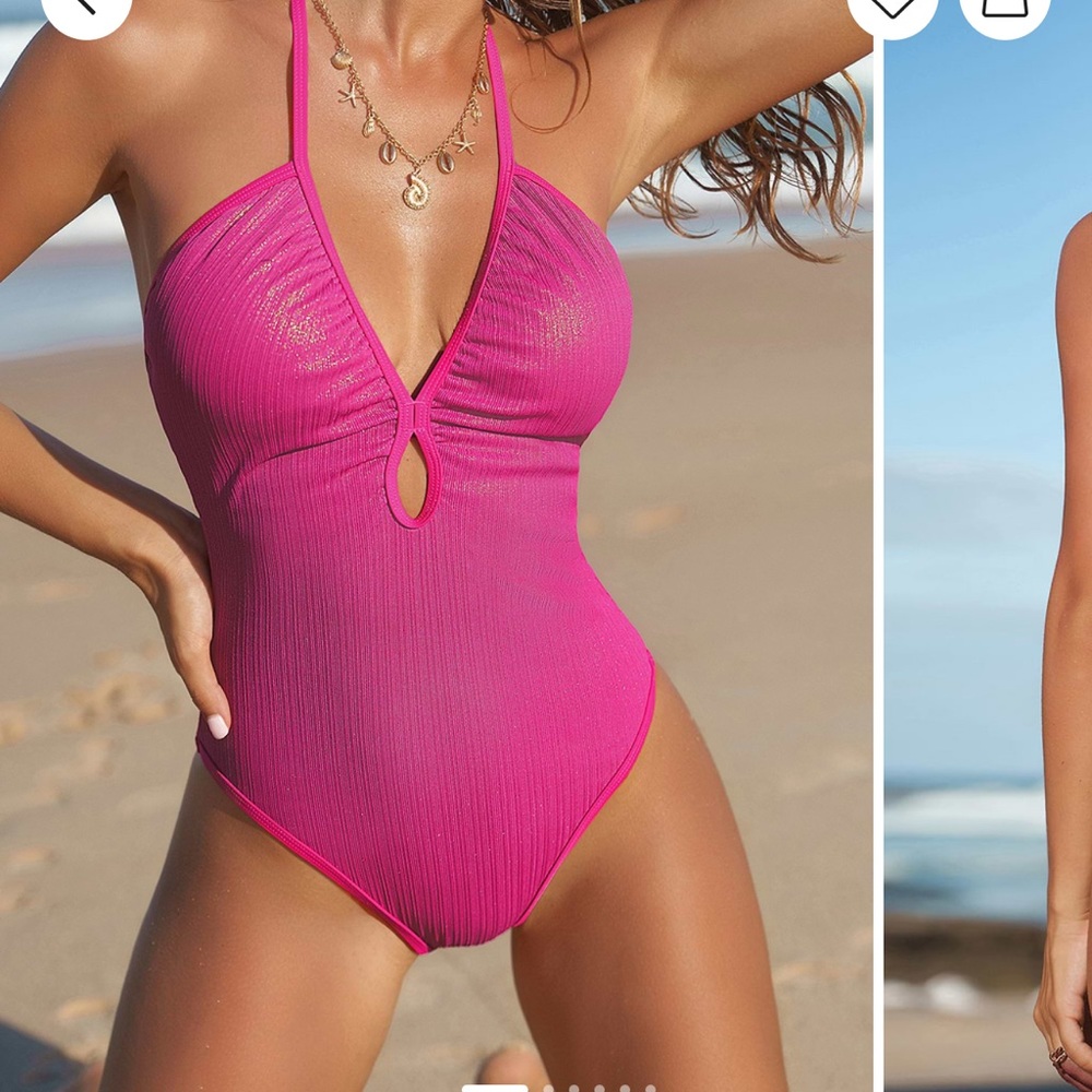 Vibrant Cupshe Pink One-Piece Swimsuit